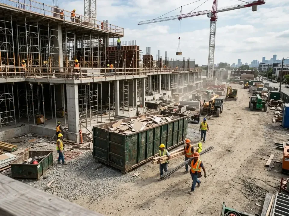 commercial-construction-site-w-002 — frequently asked questions, Low Cost Construction Dumpster Rental in Dilworth, MN